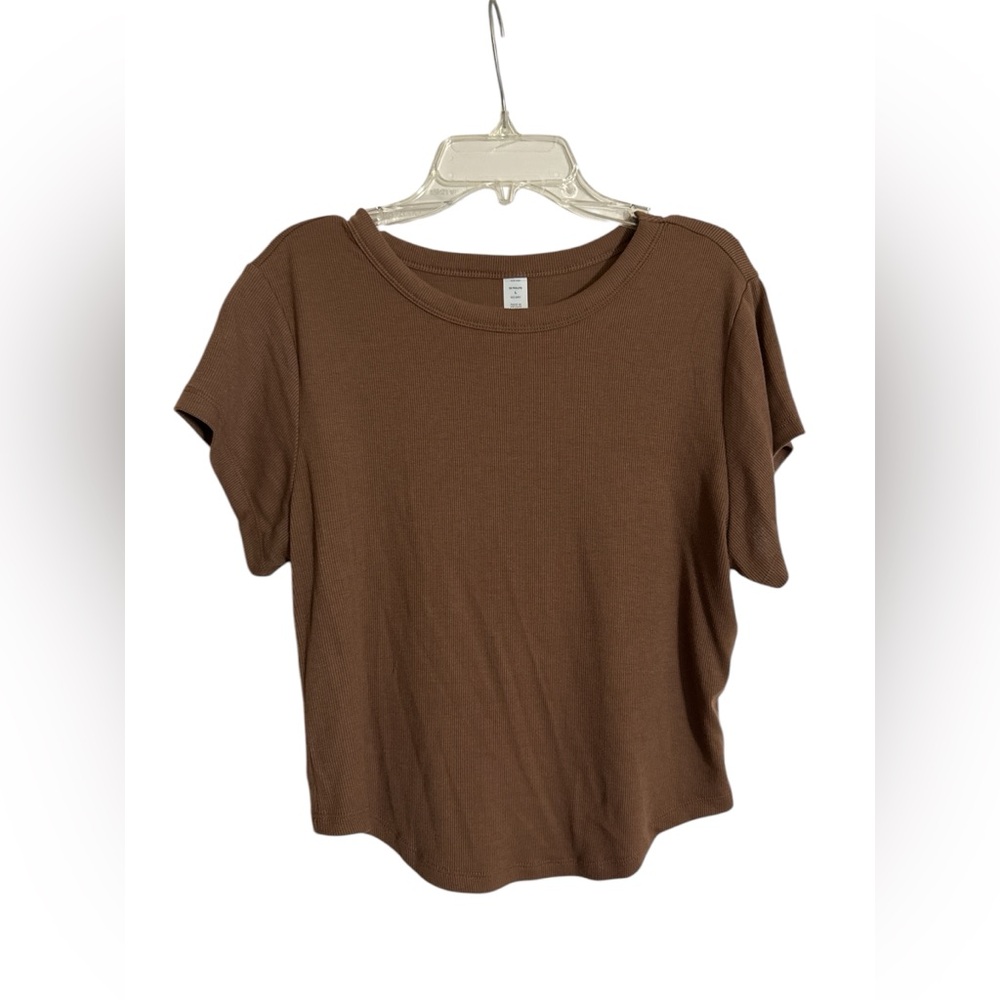 Old Navy • Women’s Large Shirt • Brown • Ultralite Go-Dry • Ribbed